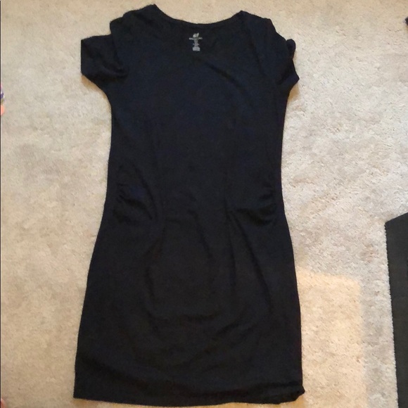 Classic black maternity dress - Picture 2 of 2